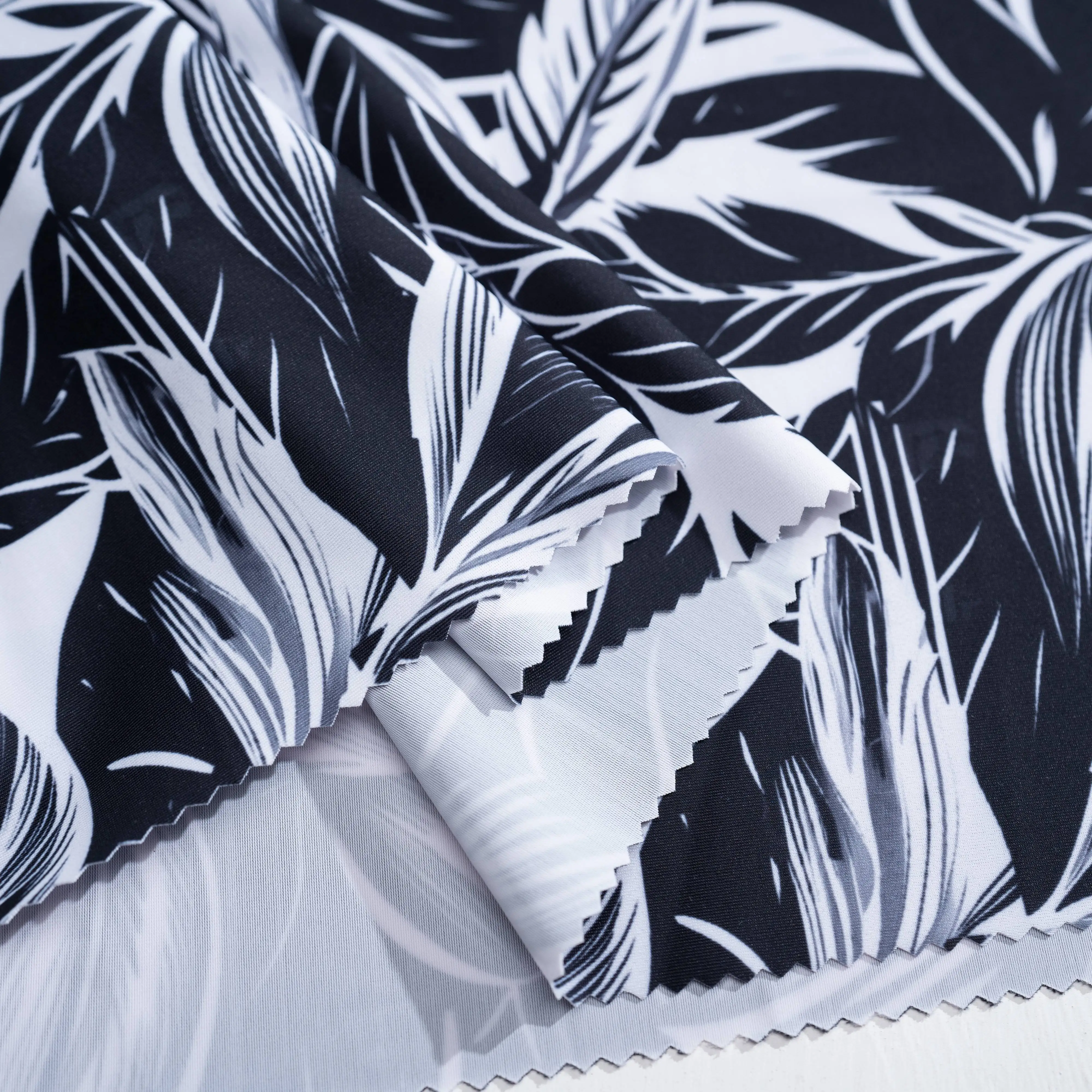Wholesale Printing Digital Polyester Spandex Fabric 4-Way Stretch Fabric For Garment