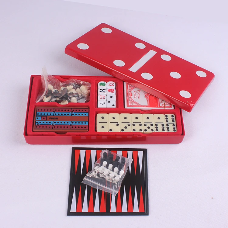 Classic 7 in 1 Domino Magnetic Board Game set for indoor family fun