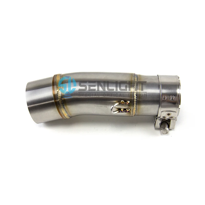 Motorcycle Stainless Steel Exhaust Midpipe Middle Pipe Link Connect Adapter For KAWASAKI NINJA 400 z400 2021
