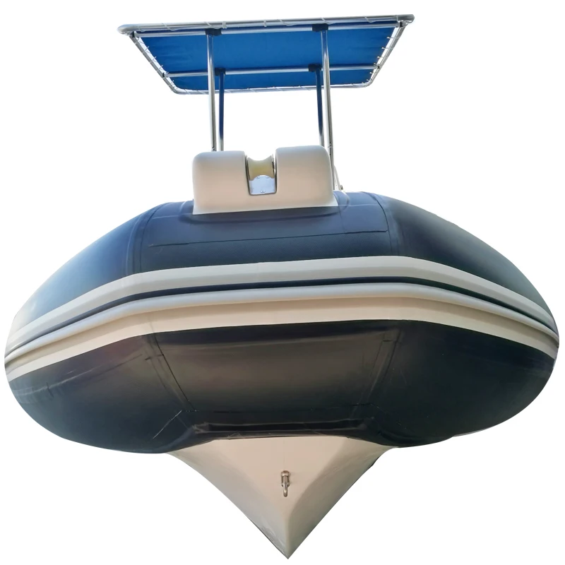 12ft Best-selling Deep V Fiberglass Hull RIB 360 PVC Tube  With Center Console and Seat and EVA for Ocean Fishing