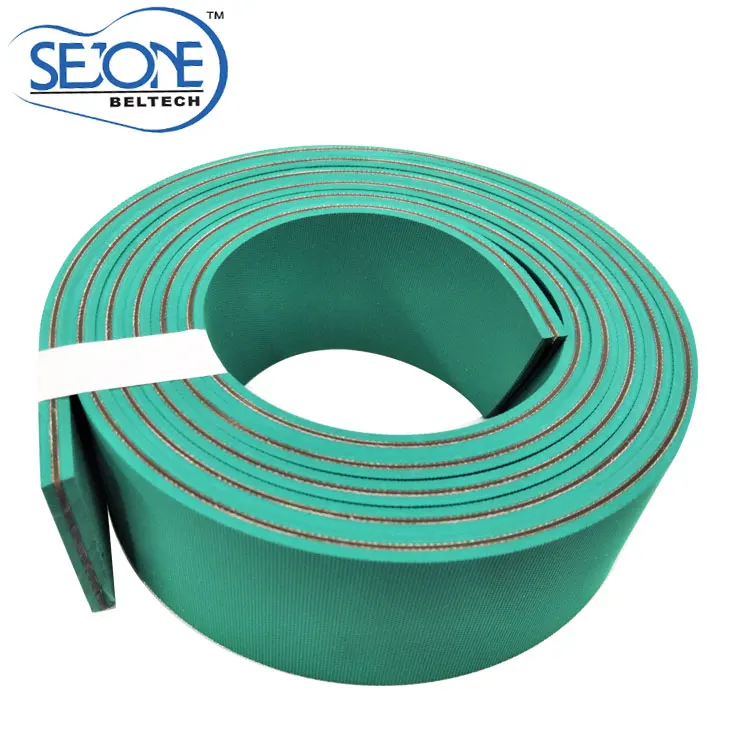 
6.0mm thickness green&green power transmission flat belt drive 