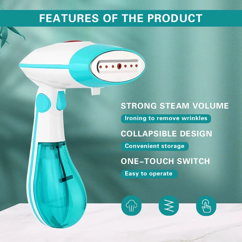 Wholesale supplier popular home appliance handheld garment steaming iron Portable clothes fabric hanging Garment Steamer