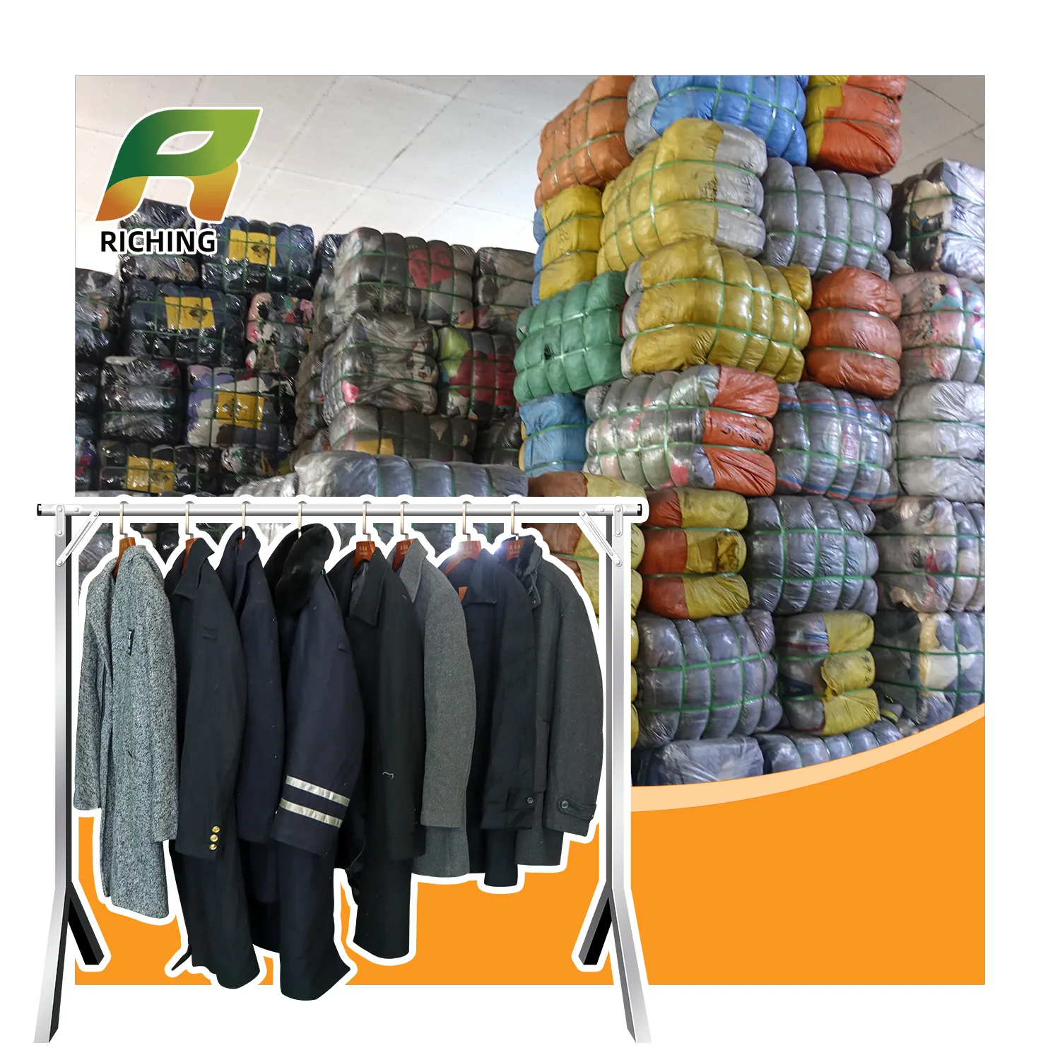Riching Vintage Men Dubai Warehouse Ukay box Bale Second Hand Of Clothes For Peru Pacas Vintage Clothing Poop