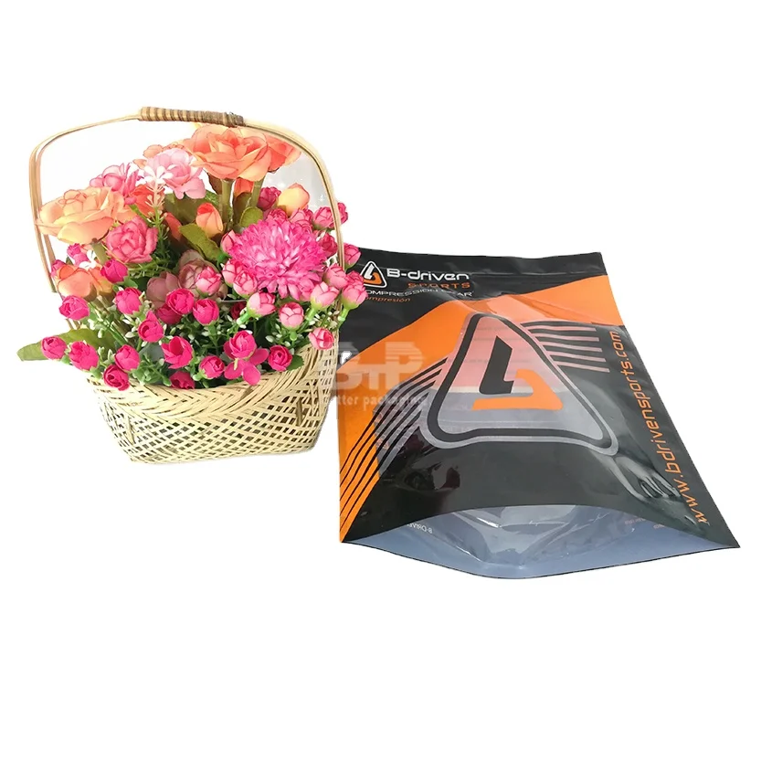 Sports Clothing Bags Zipper Packaging for Clothes/Bikini/Apparel/Shirt/Socks/Underwear Packing Garment Bags Plastic Pouch