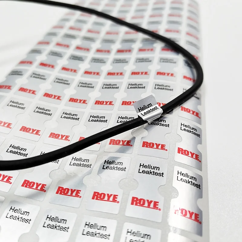 Customized waterproof metallic outdoor sticker cable label with lamination