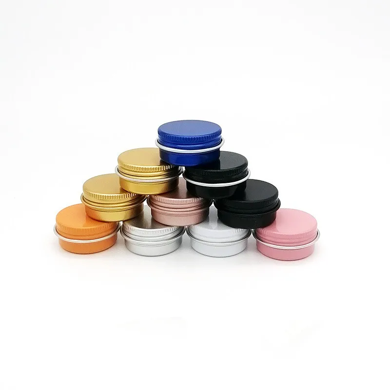 Packaging Recycled Container Aluminum Cosmetic Jar for Cream Spot Aluminum Tin Can 10g 20g 30g 50g 60g 80g 100g Cream Jar