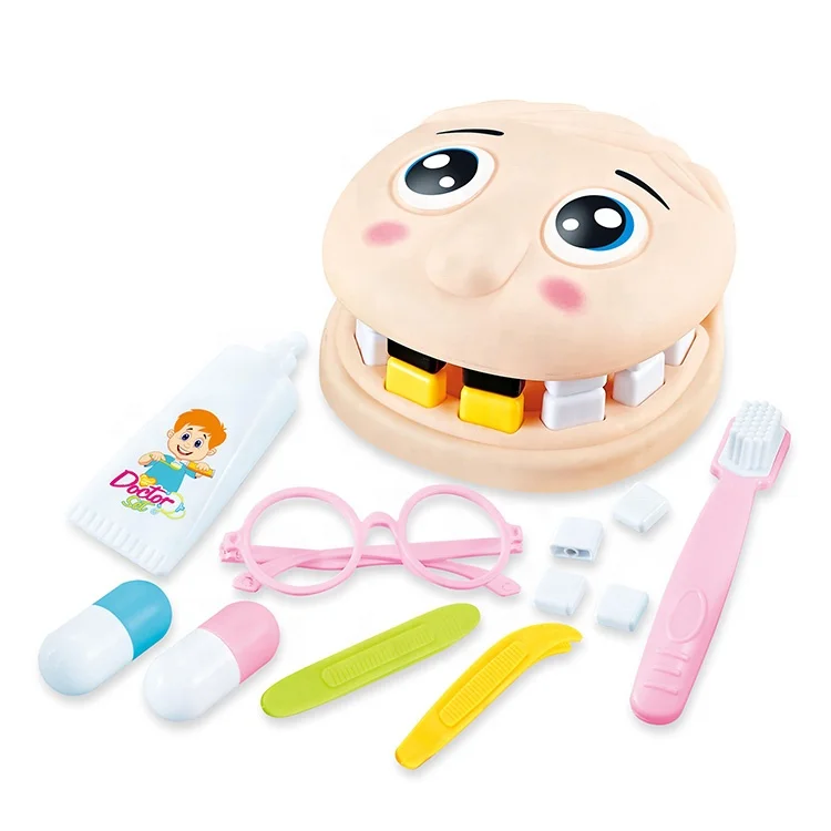 Educational Learning Medical Simulation Plastic Dentist Teeth Brush Pretend Play Tool Gift Set Doctor Toys