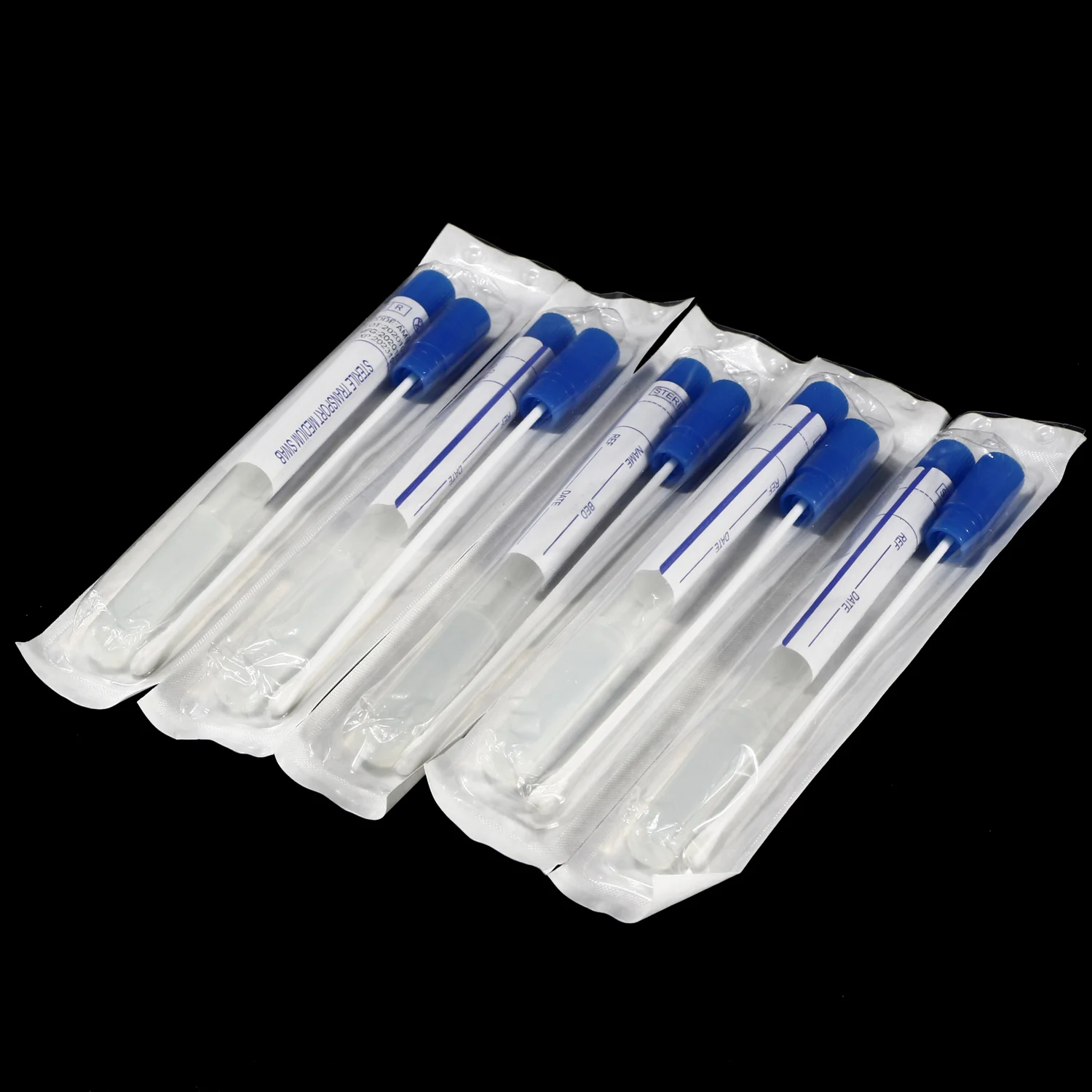 12x160mm 12x175mm  hard tube sterile transport swab with medium amies swab in tube