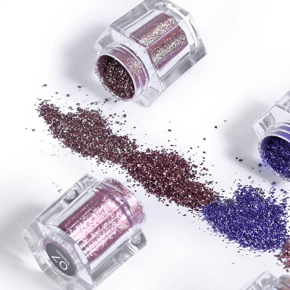 UCANBE Brand Chameleon Eyeshadow Powder Makeup Set Shimmer Glitter Pigment Eyes Shadow Loose Powder Waterproof Nude Eye Cosmetic