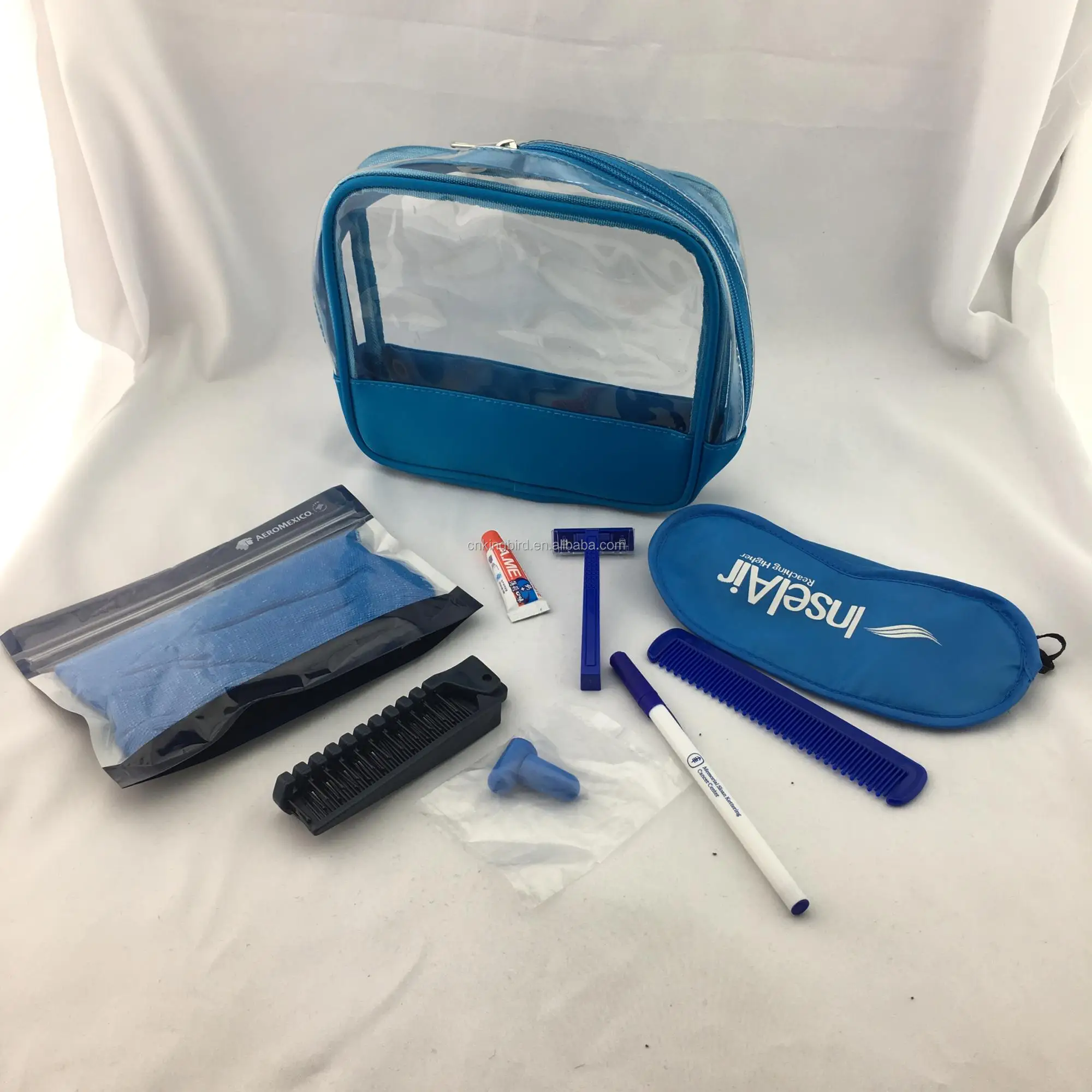 airline overnight amenity kit for travel