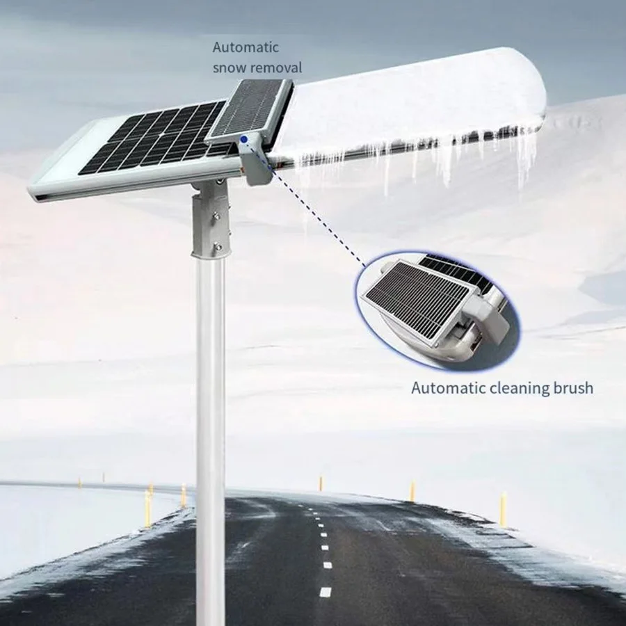 Outdoor Waterproof Aluminum Self Auto Dust Cleaning 40W 60W 80W 100W 120W Integrated All In One Led Solar Street Lights