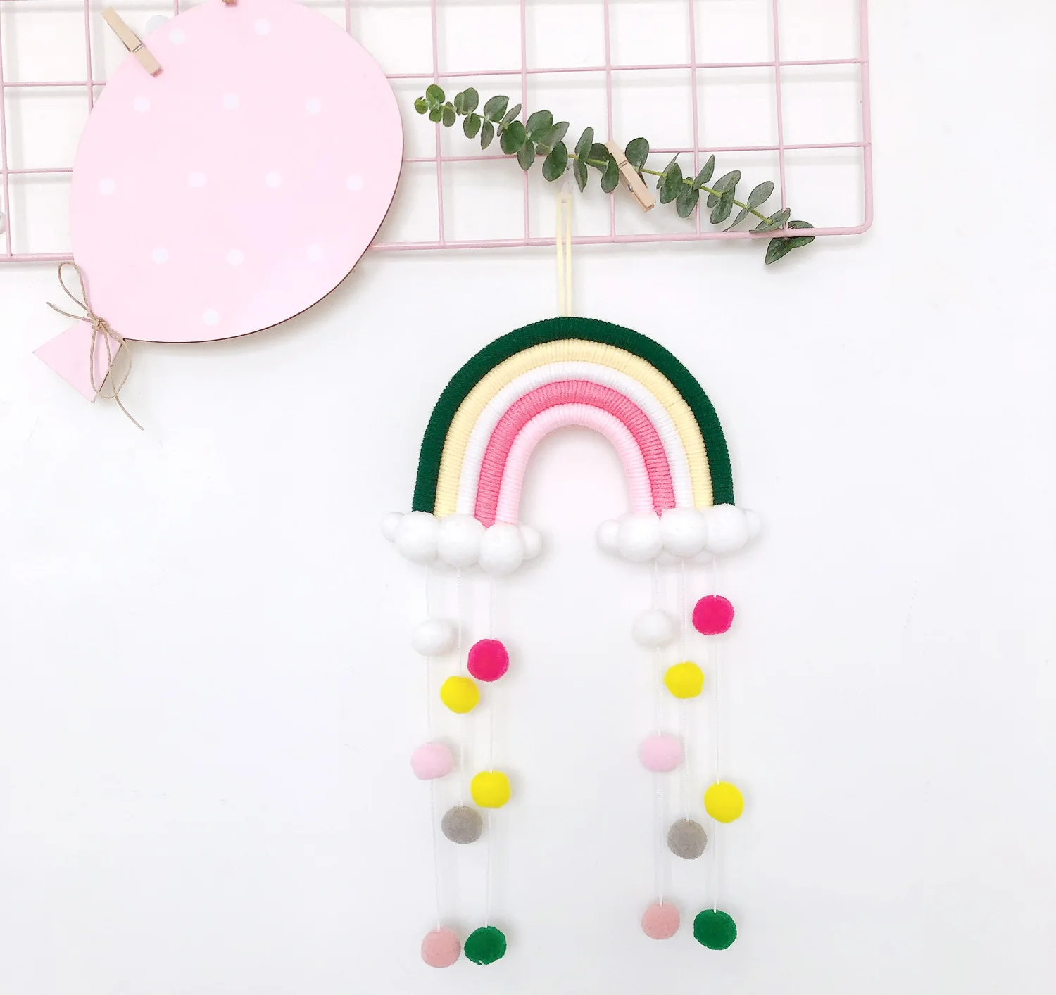 Colorful Wall Hanging Tassels Decor for Nursery Macrame Boho Wall Woven Baby Room Decor