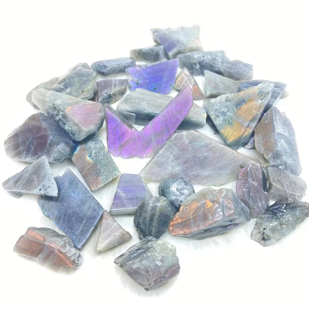 Top Fashion Healing Chip Crystals Tumbled Stones Bulk labradorite  big  tumble chips With Factory Direct Sale Price