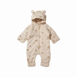 Wholesale New Design Ready To Ship Cotton Soft Winter Baby Romper One  Piece Bear Design Outwear Baby Winter Rompers