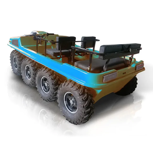 8X8 China High Torque Stability 4 Stroke Amphibious All-terrain Utility Vehicle