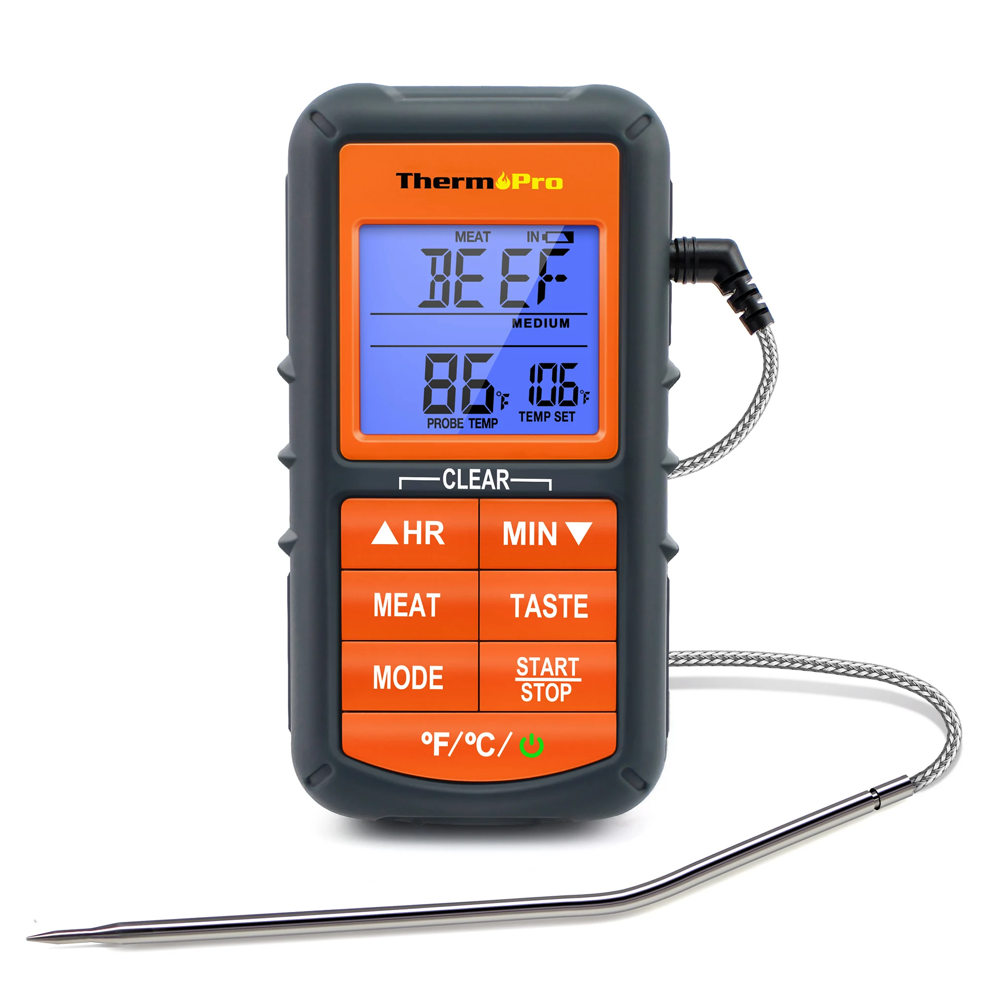 Топ продаж цифровой термометр ThermoPro TP06B для приготовления пищи в духовке с щупом