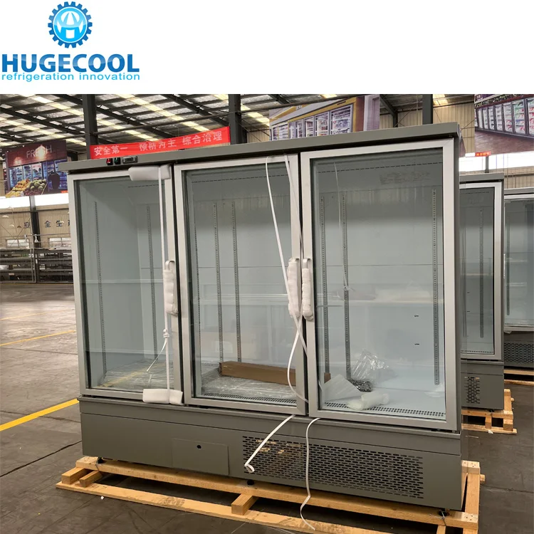 Commercial supermarket upright beer drink beverage vertical display cooler/chiller/refrigerator/freezer with compressor