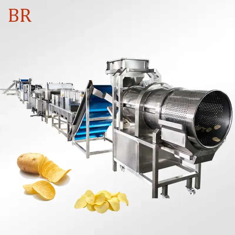 Complete Line Potato Chips Making Machine Potato Chips Production Line Potato Chips Product Line With Oven
