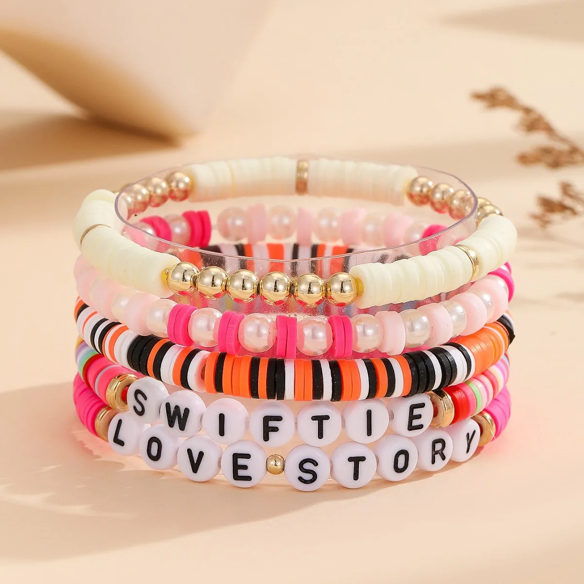Hot Selling Soft Ceramic Bracelet Bohemian Style Bead Colorful Baita Set