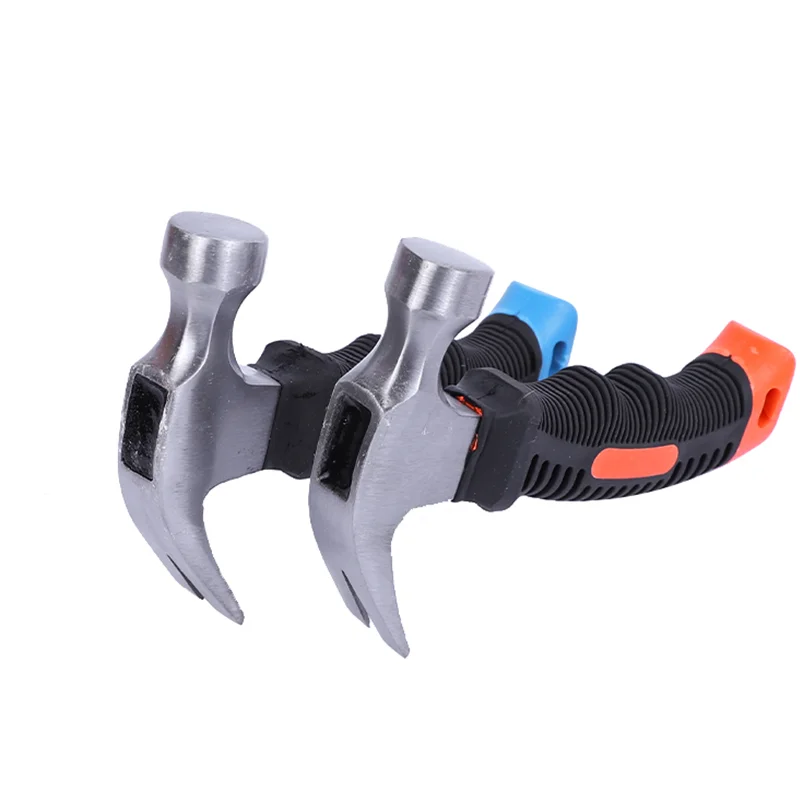 High Quality Rubber Handle Multifunctional One Piece Forged Claw Hammer