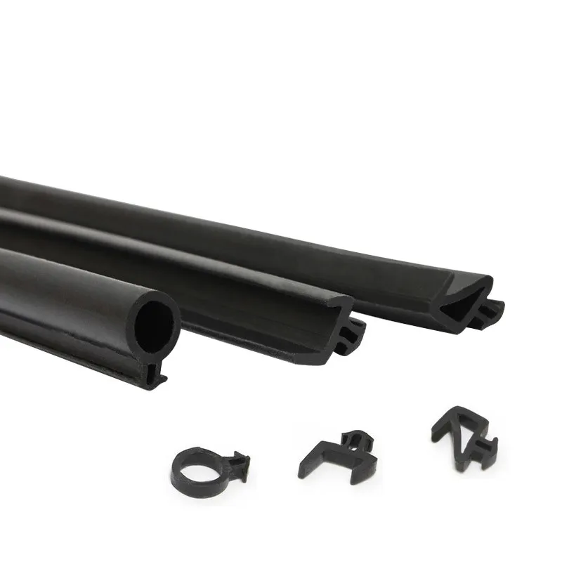JYD glass door edge protection flexible strip Extruded hollow O/K-shape door seam silicone rubber seal strip