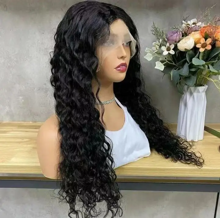 Water Wave Lace Front Wig HD Lace Frontal Wig For Women Human Hair Wigs Curly Brazilian Pre Plucked 13x4 Lace Frontal 150%