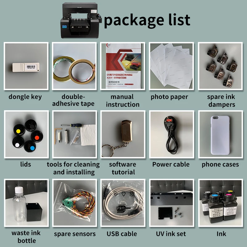 A3 Small UV Printer Flatbed Cylinder Printing Machine Desktop Bottle Printer 1390 digital printer Machine