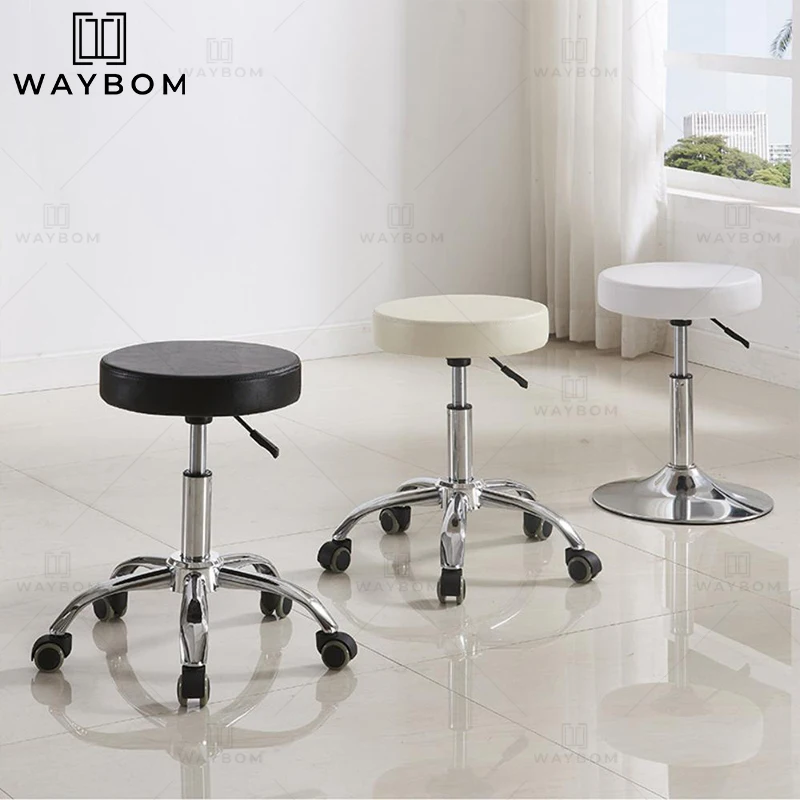 Hot sell  salon stylist chair black Salon Furniture hair salon stool Height adjustable beauty stool barber master stool