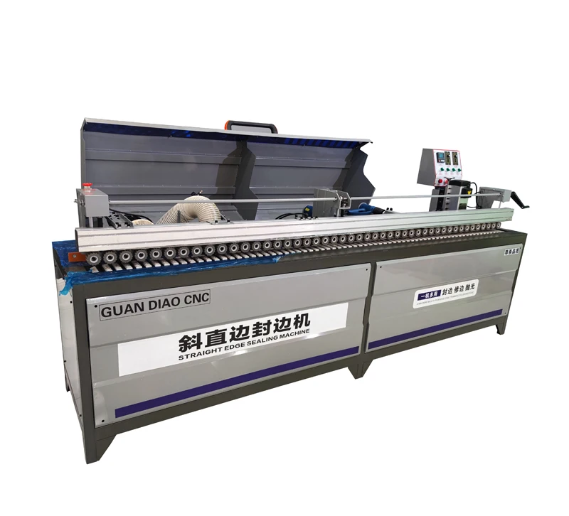 Plywood Furniture Automatic Edge Banding Machine PVC MDF Edge Bander 45 Degree Bevel Straight Edge Banding Machine