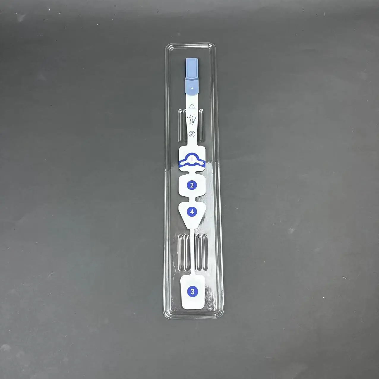 Disposable forehead paste EEG sensor with 4 electrodes