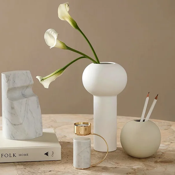 Nordic style home ornament craft decoration vases home wedding tabletop decor terracotta ceramic flower vases