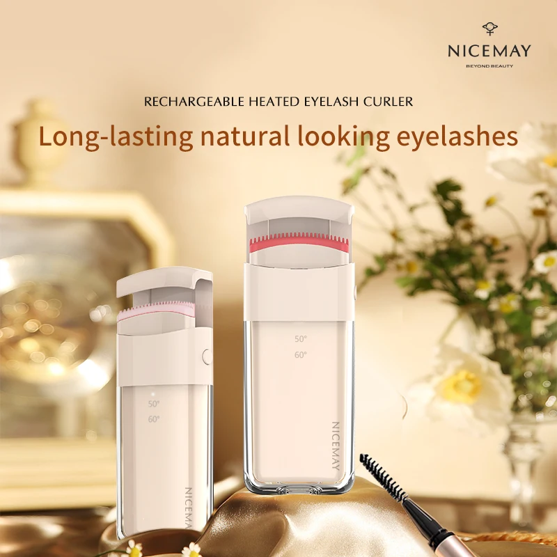 rizadores de pestanas comb pad portable beauty tools electric private label heating eyelash curler recourbe-cils chauffant