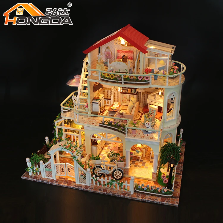 New Arrival Diy Wooden Dollhouse Miniatures Furniture Miniature Dollhouse Furniture Miniature Christmas Houses
