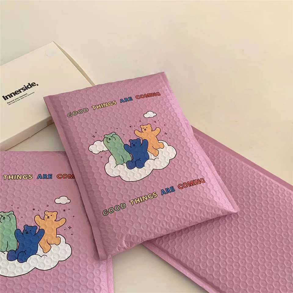Custom Logo Printed Poly Shipping Bubble Mailing Bag Plastic Mailers Padded Envelopes Mailing Bags