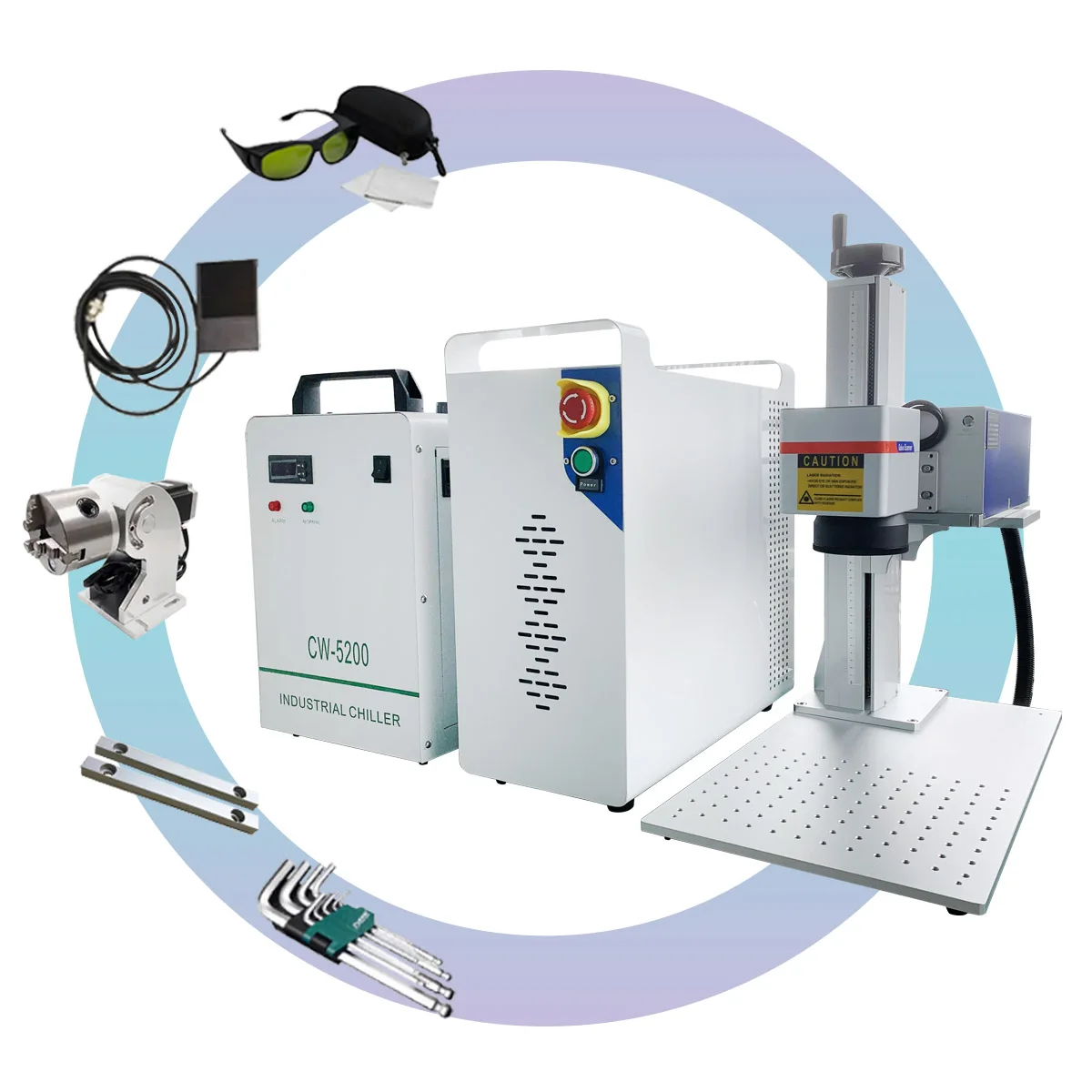 UV laser marking machine marking machine with Ultraviolet for plastic glass wood leather