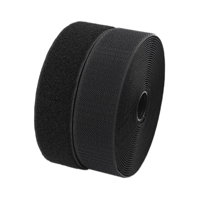 Stock 30mm*30m sewing hook and loop nylon fastener tape custom sizes hook loop Tape For Bags Shoes Hat