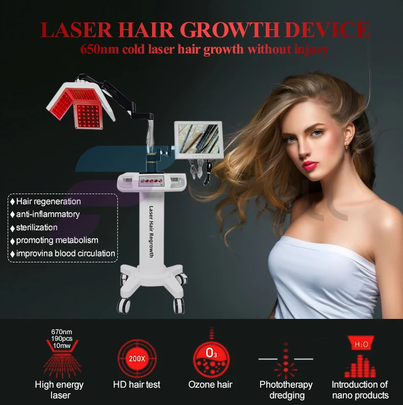 Factory wholesale Red Light Therapy laser Hair Regrowth  For Hair Growth Alopecia Areata Treatment