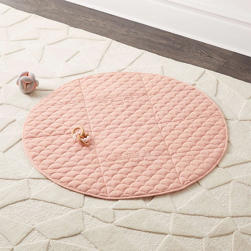 Organic cotton quilted baby mat crawling blanket baby care play mat cotton baby play mat eco crawl diamond quilted nap