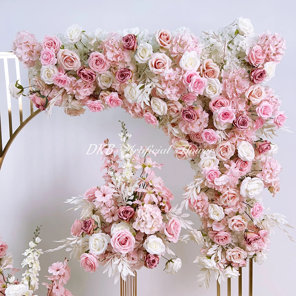 Wedding decoration & supplies direct Sales Pink White Silk Artificial Flower wedding Centerpieces Table Flower Ball