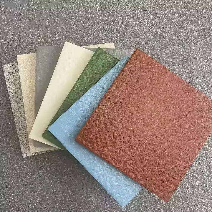 Modern Outdoor Matte Square Brick Tile Anti-Slip Antibacterial  Porcelain  Exterior Flooring tiles