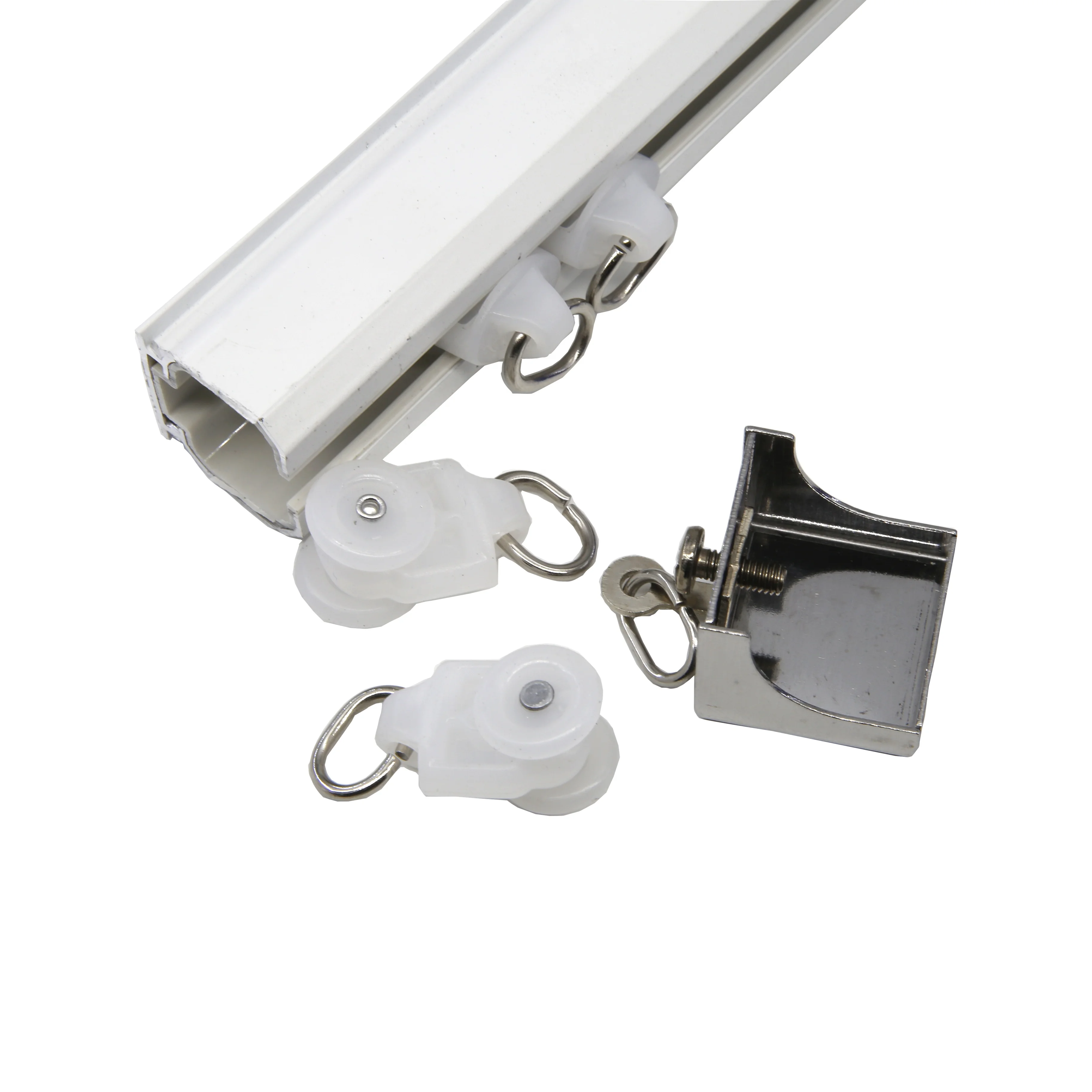 Aluminum Campervan Curtain Rail Mill Finish Silver Single Ultra-thin Cuttable Micro Curtain Track Rail