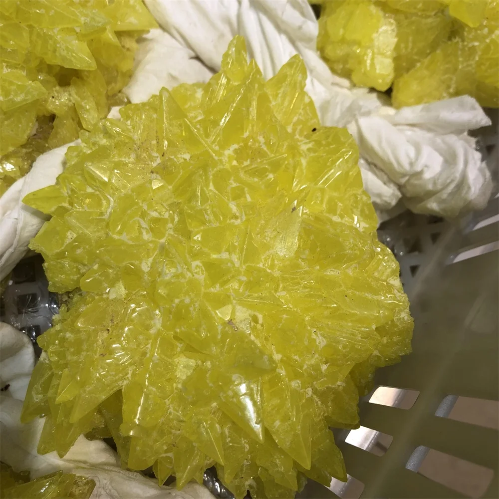 Bulk wholesale Rare New Listing Irregular Decoration Natural Roughly Sulfur Ore for Different Use on sale