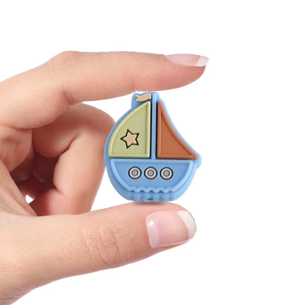Wholesale Custom Newest Design Teething Chew New Color Baby Sensory Toy Oral Bpa Free Silicon Beads For Pens Keychain Making