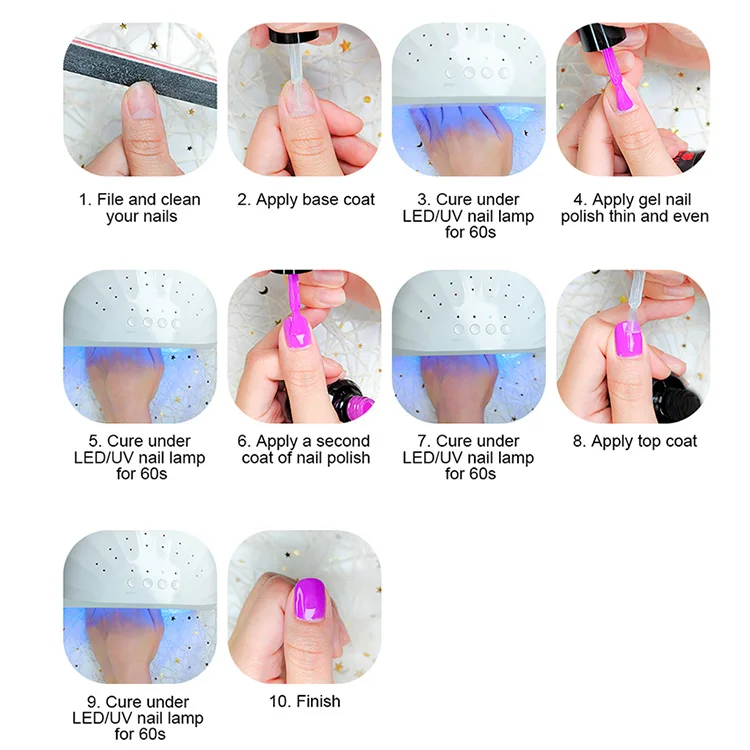 Bright Lasting wear-resistant nails art colors gel varnish soak off nail lacquer uv/led lamp gel polish