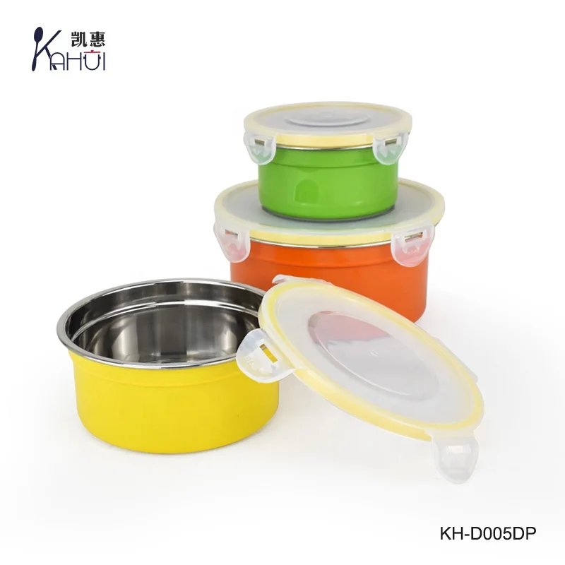 3pcs metal canister set with lid stainless steel storage jar set with cover for kitchen in daily use