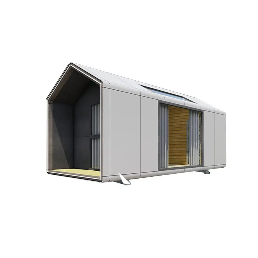 Factory Eco-Friendly Chalet Design Nice Looking Prefab Metal Structure Modular Ready Mobile Micro Homes