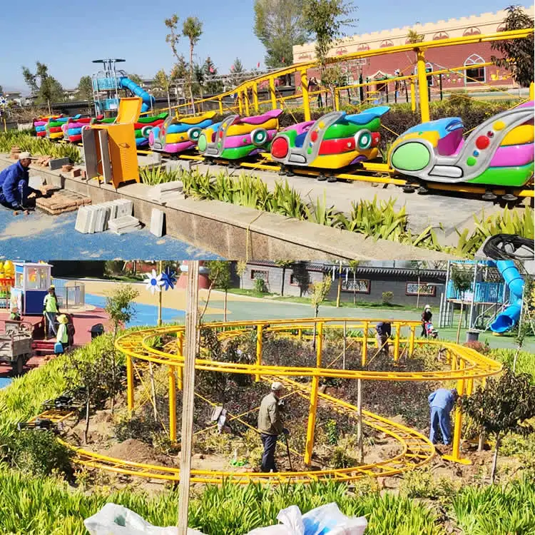 amusement park mini roller coaster other amusement park products customized 20 seats shuttle ride For Sale