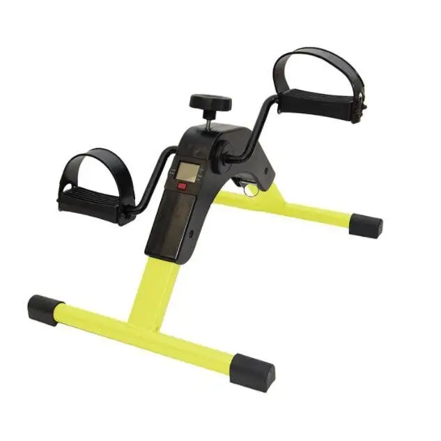 Portable Electric Exercise Bike with Pedals Cycling Exercise Bike with LCD Screen Displays for Office Fitness