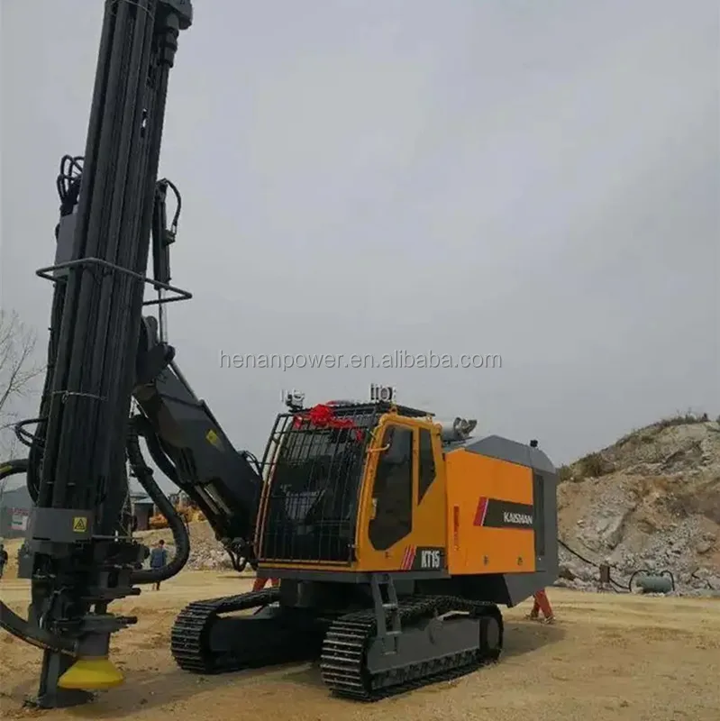 China hot selling KT15 cab integrated drill rig dth borehole drilling rig machine