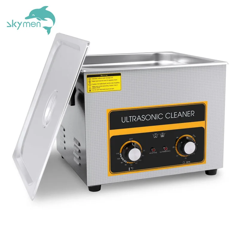 Skymen Benchtop Industrial Mechanical Heater Ultrasonic Cleaner 15L lab instrument and engine  part Cleaner